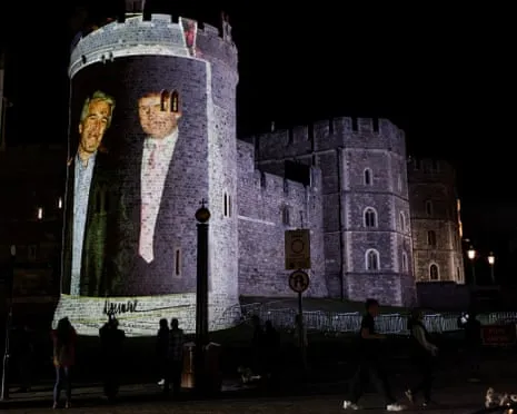 Four Arrested Following Projections of Trump and Jeffrey Epstein Shown on Royal Windsor Castle